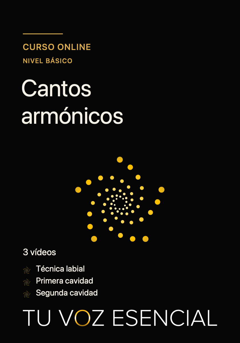 Curso online de cantos armónicos, nivel básico: tres vídeos
